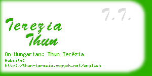 terezia thun business card